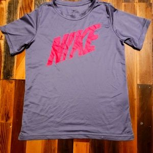 Nike - purple - pink - dry fit - girls - shirt